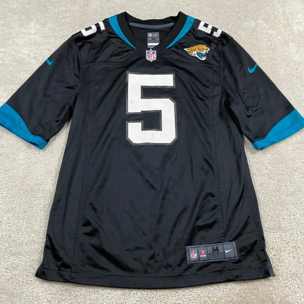 Nike Jacksonville Jaguars Blake Bortles 5 NFL Jersey Black Mens Medium